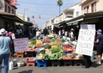 protesto dos feirantes
