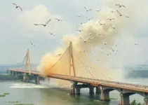 demolição da ponte Estreito dos Mosquitos