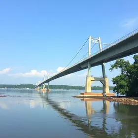 manutenção na ponte do Estreito dos Mosquitos