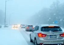 alerta de tempestade de neve no Waze